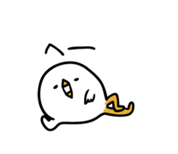 Suitable the bird of long foot sticker #9456214