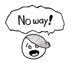 Tim and Jim speak in English sticker #9456426