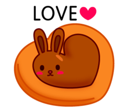 Chocolate rabbits sticker #9456490