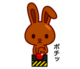 Chocolate rabbits sticker #9456492