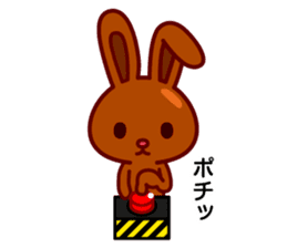 Chocolate rabbits sticker #9456492
