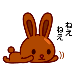 Chocolate rabbits sticker #9456508
