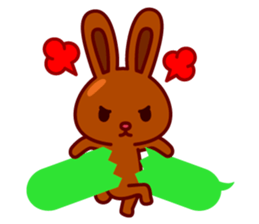 Chocolate rabbits sticker #9456509