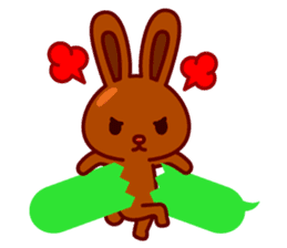 Chocolate rabbits sticker #9456509