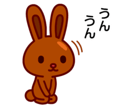 Chocolate rabbits sticker #9456522