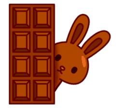 Chocolate rabbits sticker #9456524