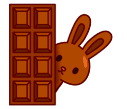 Chocolate rabbits sticker #9456524