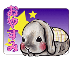 Sticker of rabbit owners sticker #9456615