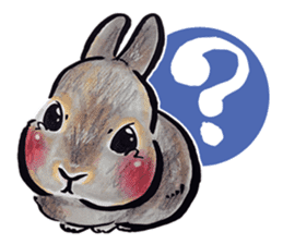 Sticker of rabbit owners sticker #9456621