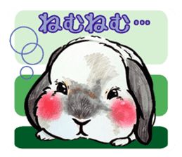 Sticker of rabbit owners sticker #9456629