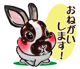 Sticker of rabbit owners sticker #9456639
