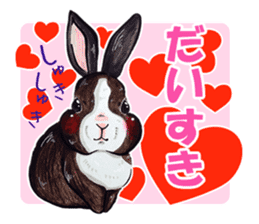 Sticker of rabbit owners sticker #9456643