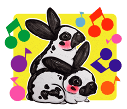 Sticker of rabbit owners sticker #9456645