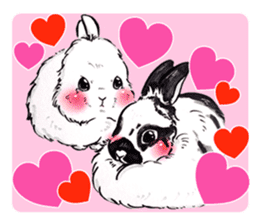 Sticker of rabbit owners sticker #9456646