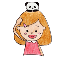 Girl and sometimes panda. part 2. sticker #9457088