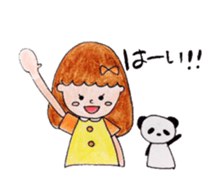 Girl and sometimes panda. part 2. sticker #9457095