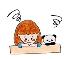 Girl and sometimes panda. part 2. sticker #9457103
