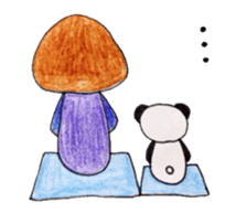 Girl and sometimes panda. part 2. sticker #9457105