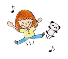 Girl and sometimes panda. part 2. sticker #9457116