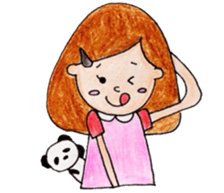 Girl and sometimes panda. part 2. sticker #9457126