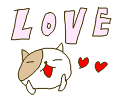 English Love cats stickers. sticker #9457248