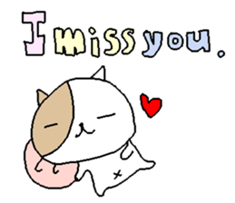 English Love cats stickers. sticker #9457253