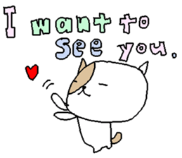 English Love cats stickers. sticker #9457260