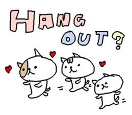 English Love cats stickers. sticker #9457269