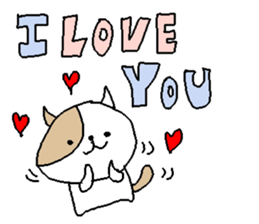 English Love cats stickers. sticker #9457273