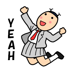 Girls of the funny hairstyle