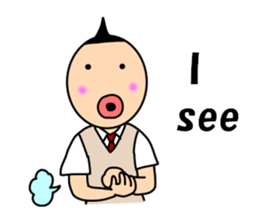 Girls of the funny hairstyle sticker #9458500