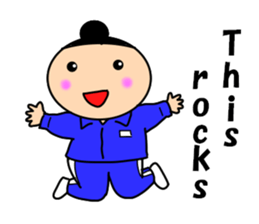 Girls of the funny hairstyle sticker #9458504