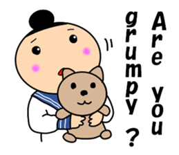 Girls of the funny hairstyle sticker #9458506