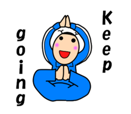 Girls of the funny hairstyle sticker #9458514