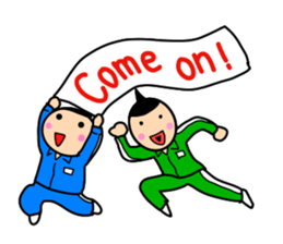 Girls of the funny hairstyle sticker #9458515