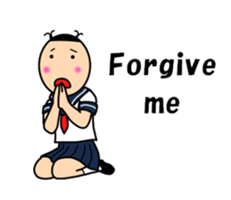 Girls of the funny hairstyle sticker #9458522