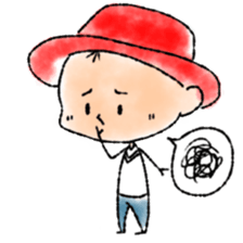 RED CAP BOY sticker #9459489