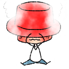 RED CAP BOY sticker #9459495