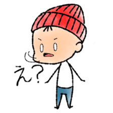 RED CAP BOY sticker #9459503
