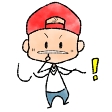 RED CAP BOY sticker #9459506
