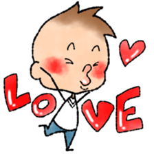 RED CAP BOY sticker #9459519