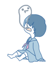 Melancholy of today. sticker #9460199