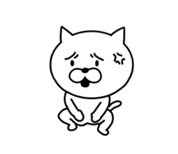 Simple Cat Conversation sticker #9460283