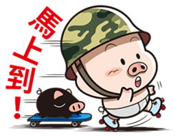 Pig Soldier No.2 sticker #9460448