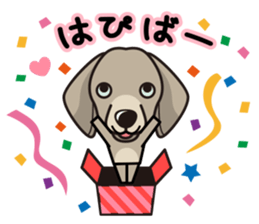 iinu - Weimaraner sticker #9460928