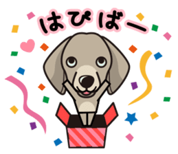 iinu - Weimaraner sticker #9460928