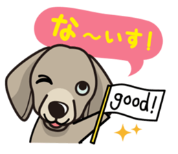 iinu - Weimaraner sticker #9460954