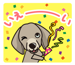 iinu - Weimaraner sticker #9460956