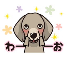 iinu - Weimaraner sticker #9460961