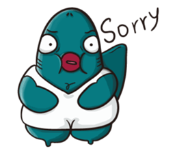 Shark smile sticker #9461048